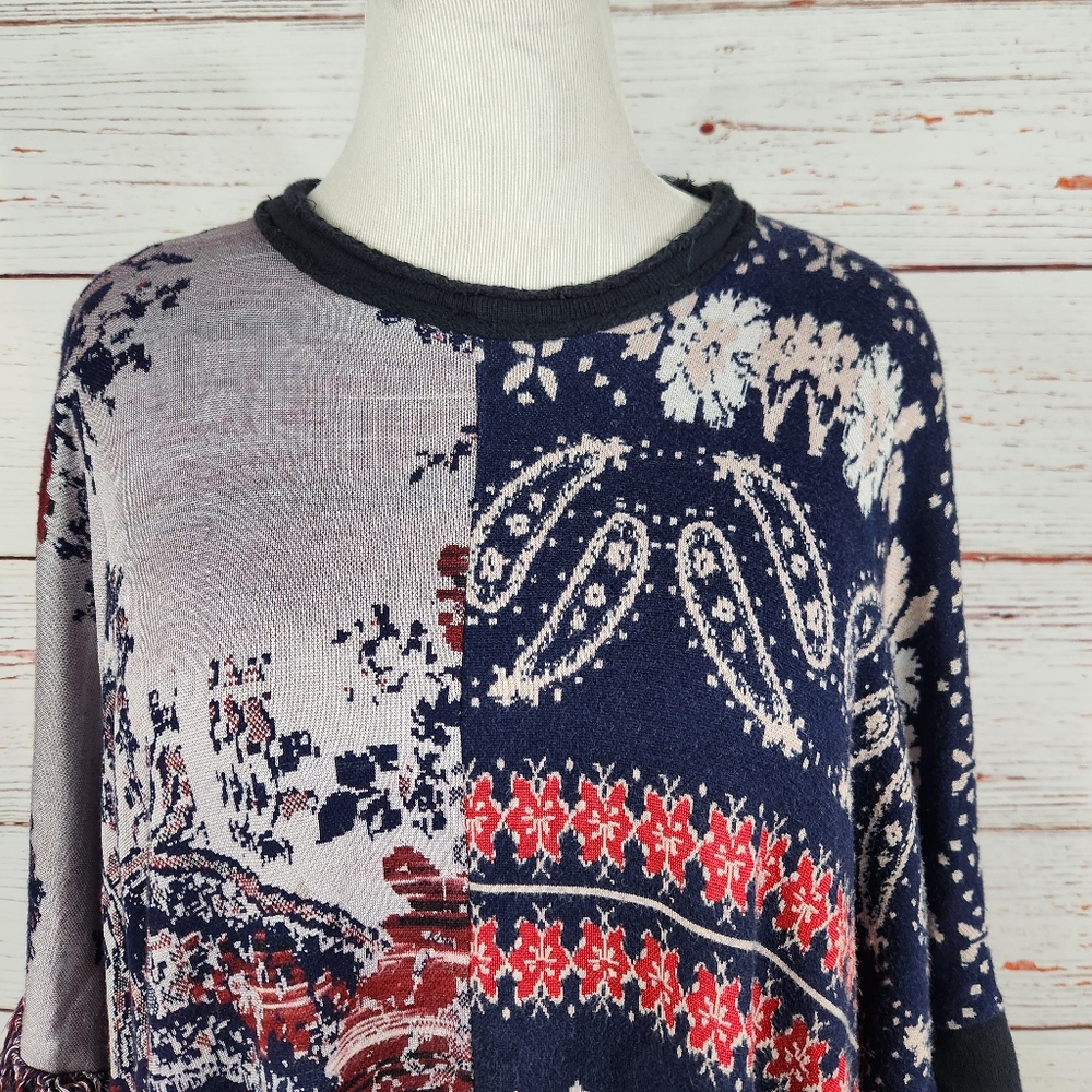 FREE PEOPLE Pieced With Paisley Tunic size M/L - Picture 4 of 10